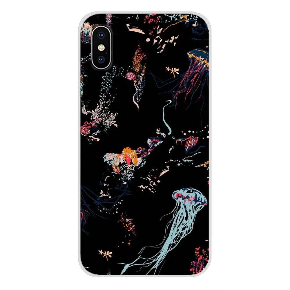 Для Xiaomi Redmi 4A S2 Note 3 3S 4 4X 5 Plus 6 7 6A Pro Pocophone F1 медуза в море цветные мягкие прозрачные