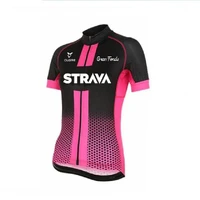 strava women bicycle jersey cycling jersey short sleeve bike wear 2021 summer bicycle team females mtb downhill shirts