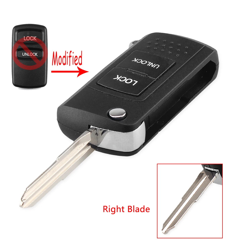 

KEYYOU для Mitsubishi, модифицированный Автомобильный ключ для Mitsubishi Lance, Outlander, затмение, Galant, Diamante, Montero Sport, 2 кнопки