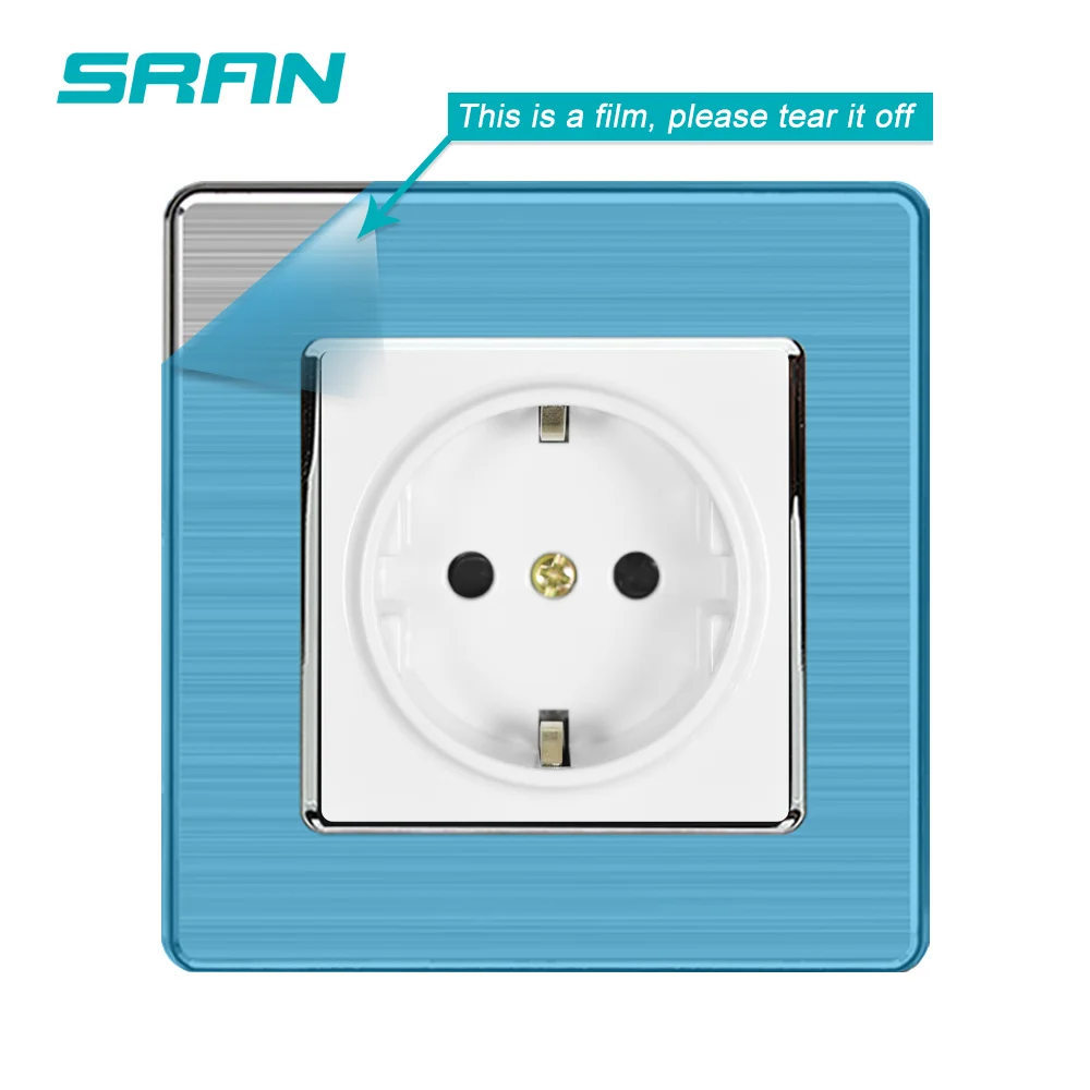 SRAN настенная розетка стандарта ЕС + ТВ Женский Разъем с сетевым компьютером