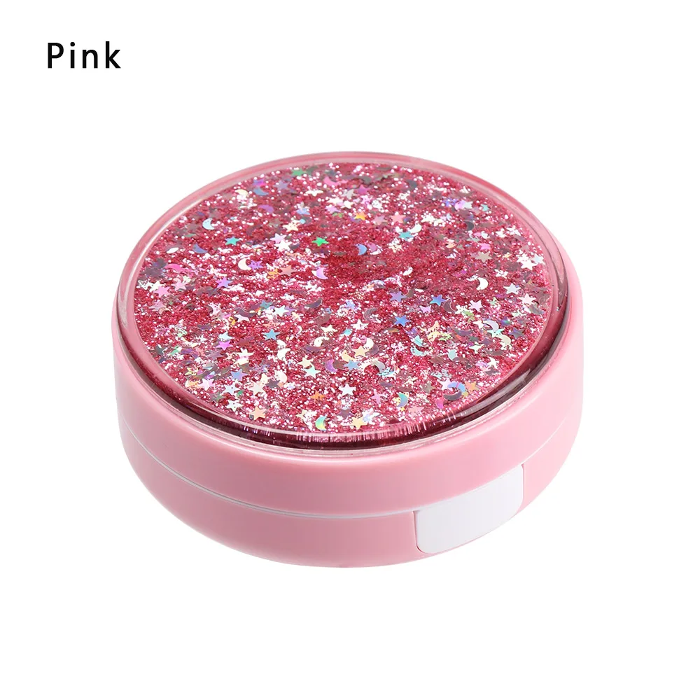 Style 3- pink 1 шт. ABS чехол для контактных линз с зеркалом для женщин, цветная коробка для контактных линз, контейнер для контактных линз, милый дорожный набор, коробка - Цвет: Style 3- pink