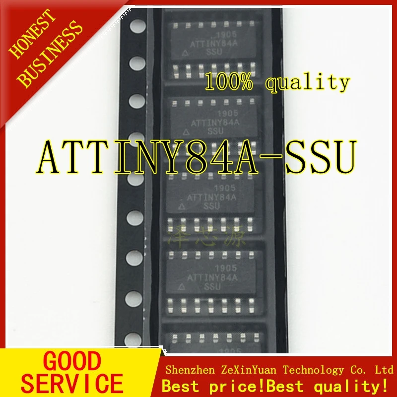ATTINY84A SSU ATTINY84 лапками углублением SOP 14 IC новый оригинальный|Аксессуары для батарей