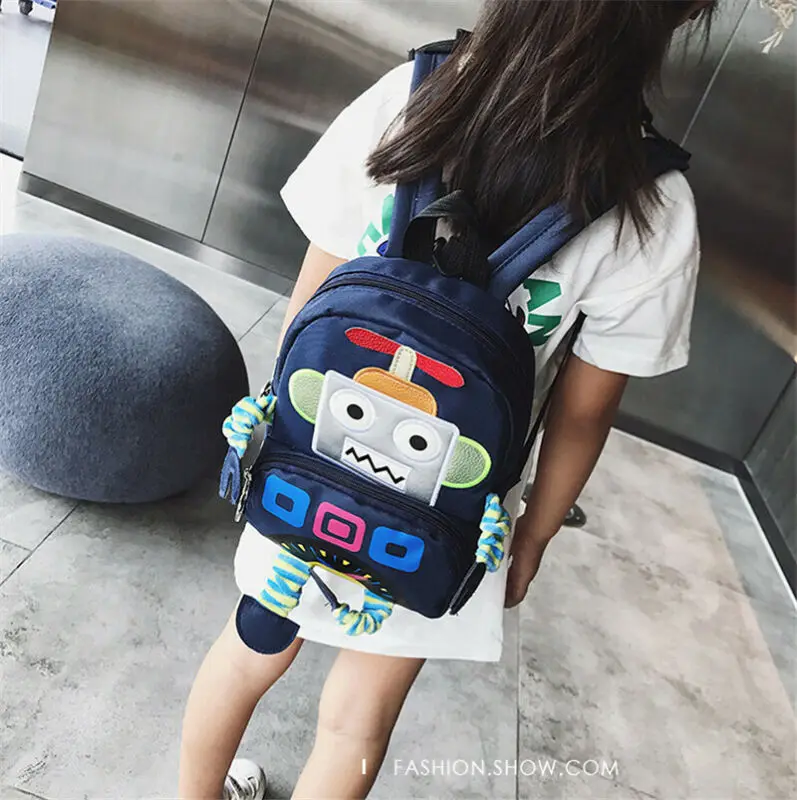 

2019 Newest Hot Toddler Kids Boys Girls Cute 3D Cartoon Robot Backpack Schoolbag Shoulder Bag Children Rucksack Children Gift
