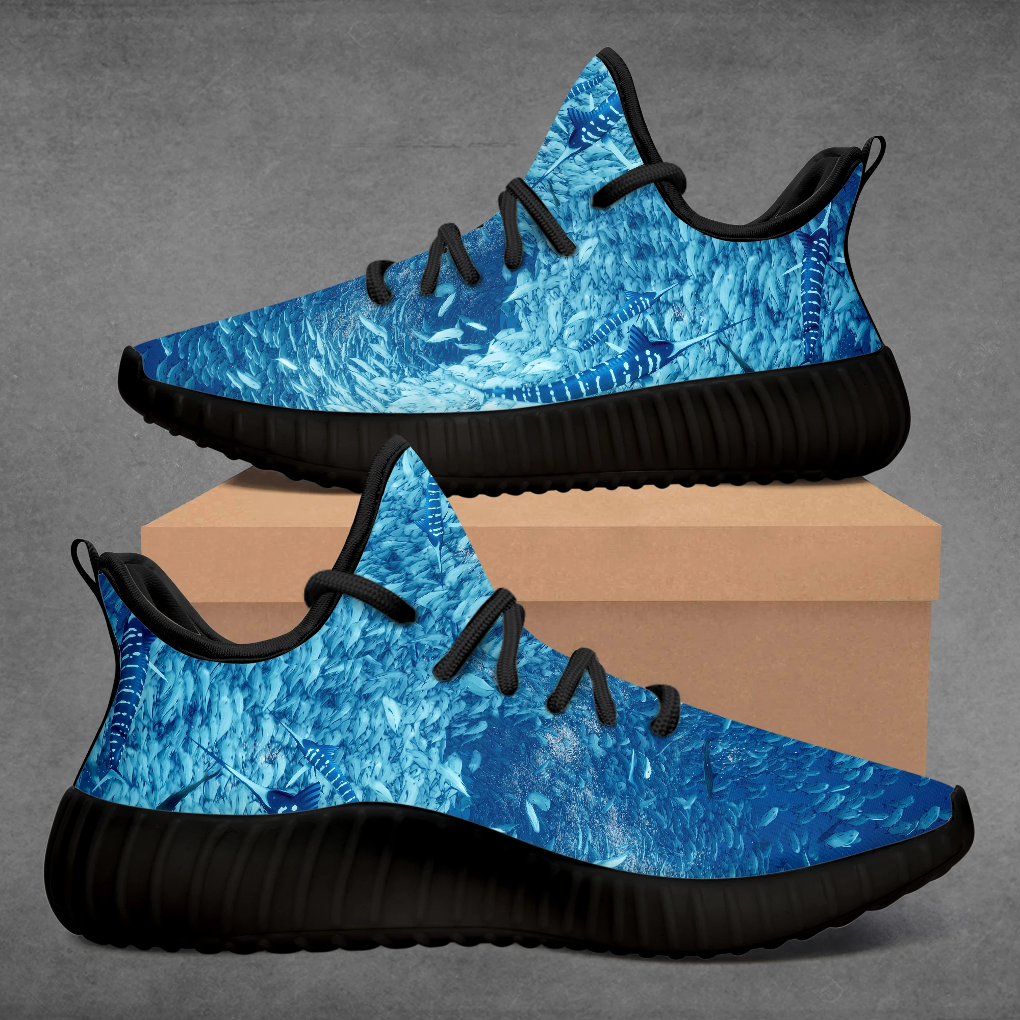 

Custom Diy Fish Men Women Ladies Sports Sneakers Running Shoes