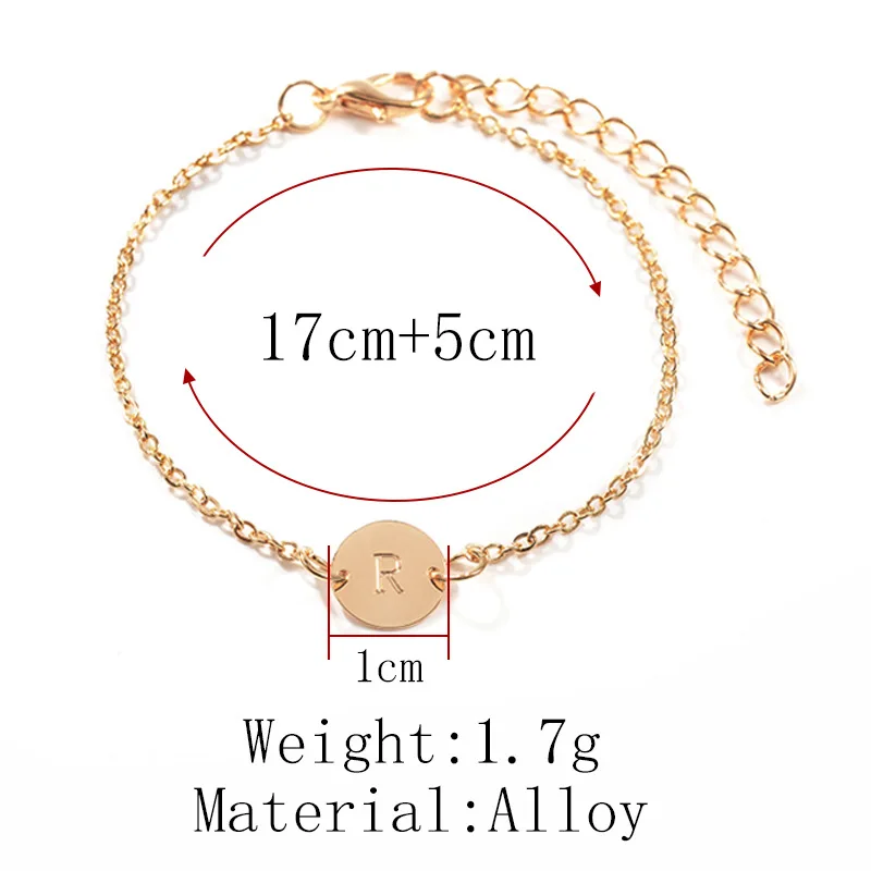 Женский браслет с именными буквами для женщин ювелирные изделия золотистый в