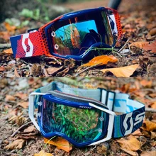 SCOTT Off-road Motorcycle Goggles, Windproof Sand Goggles, Anti Fog Lenses, Racing Glasses