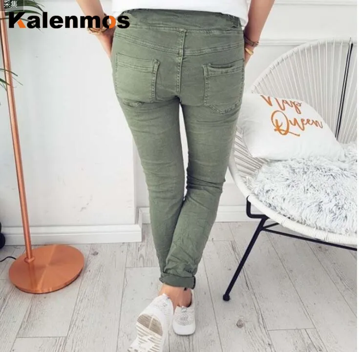 

Sweatpants Women Fall Winter Kalenmos Thick Pants High Waist Joggers Lace-up Fleece Tracksuit Streetwear Spring Joggers Pants