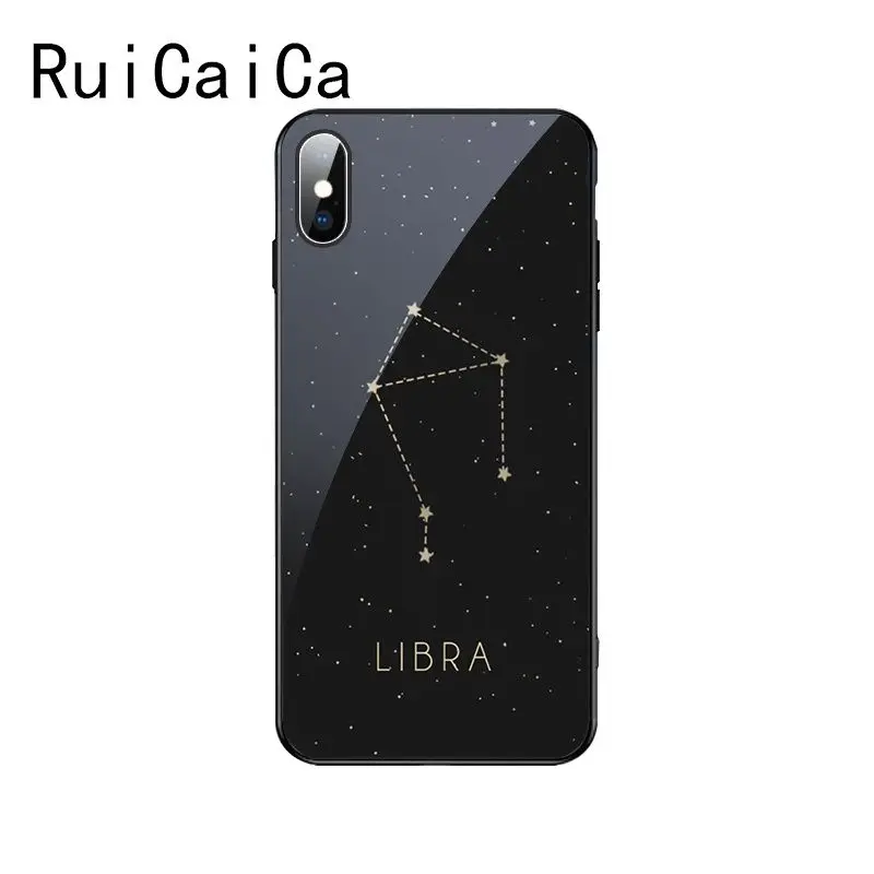 RuiCaiCa 12 созвездия Зодиака Знаки Красочные смарт чехол для телефона Apple iPhone 8 7 6S Plus X
