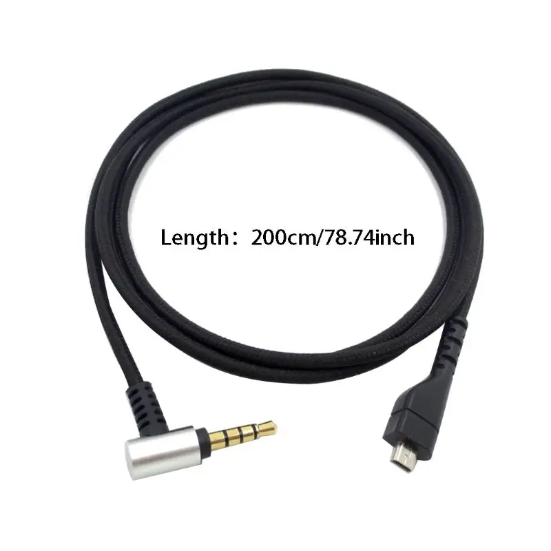 

2m Length Audio Cable Earphone Line Extension Cord for SteelSeries Arctis 3/5/7/9X/Pro Wireless/Pro Gaming Headset