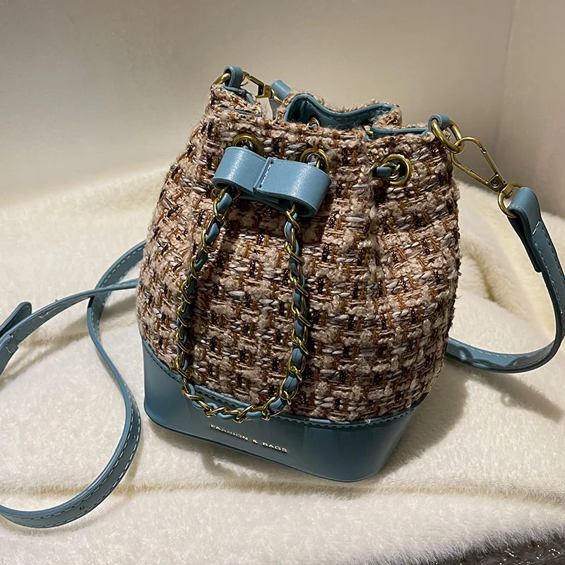 

Сумка-тоут контрастных цветов, сумка-мешок, новинка зимы 2021, Высококачественная шерстяная женская дизайнерская сумка, роскошная брендовая ...