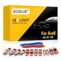 canbus interior bulbs kit for audi a5 s5 b8 a7 s7 rs7 c7 a8 d2 d3 dome map reading trunk indoor error free white car light bulbs