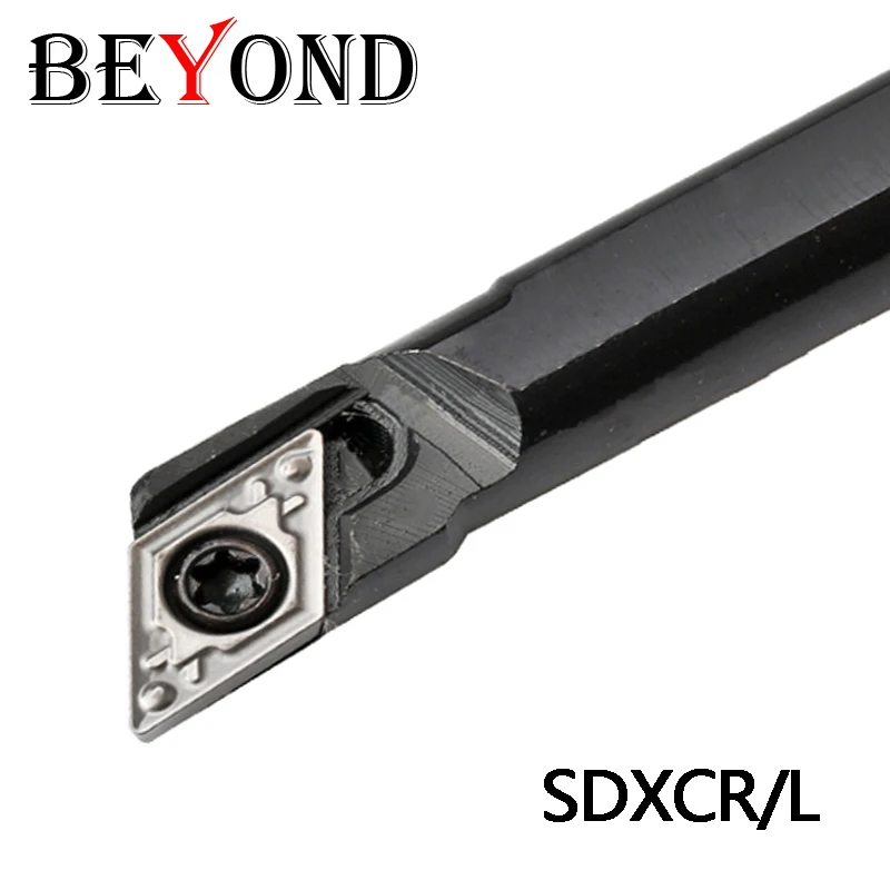 

BEYOND Токарный расточный станок Держатель токарного инструмента SDXCR S08K-SDXCR07 S08K S10K S12M S16Q Для лезвий с твердосплавными пластинами 8/10/12/16 мм