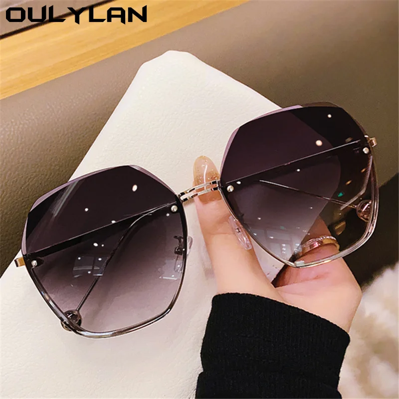 Солнцезащитные очки женские без оправы UV400 | Аксессуары для одежды