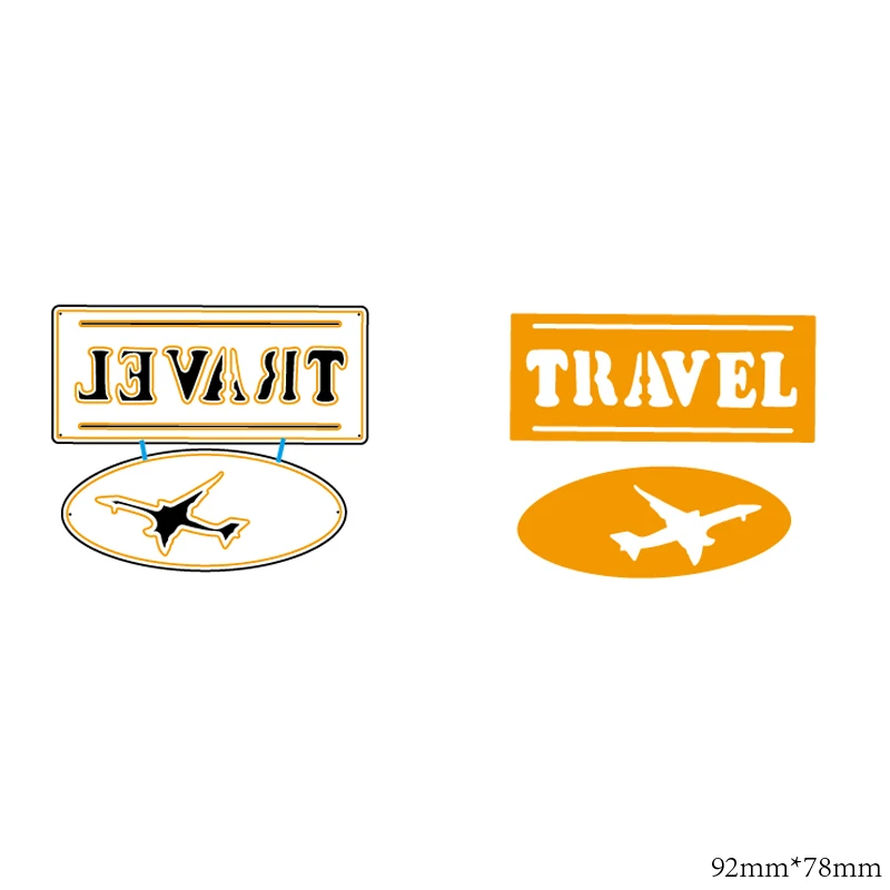 

Airplane travel cutting mold DIY scrapbook album decoration supplies clear stamp mold paper card