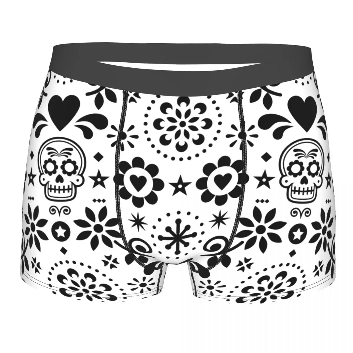Мужские боксеры сексуальное нижнее белье с черепом музыкальная электрическая