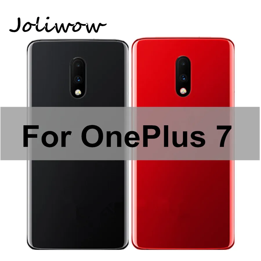 Задняя крышка батарейного отсека для OnePlus 7 чехол заднее стекло с объективом