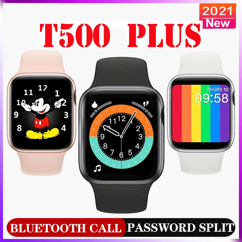 

2021 new T500 Plus Bluetooth Call Music Smartwatch Fitness Tracker Heart Rate Monitor Wearable Devices Clocks Hours