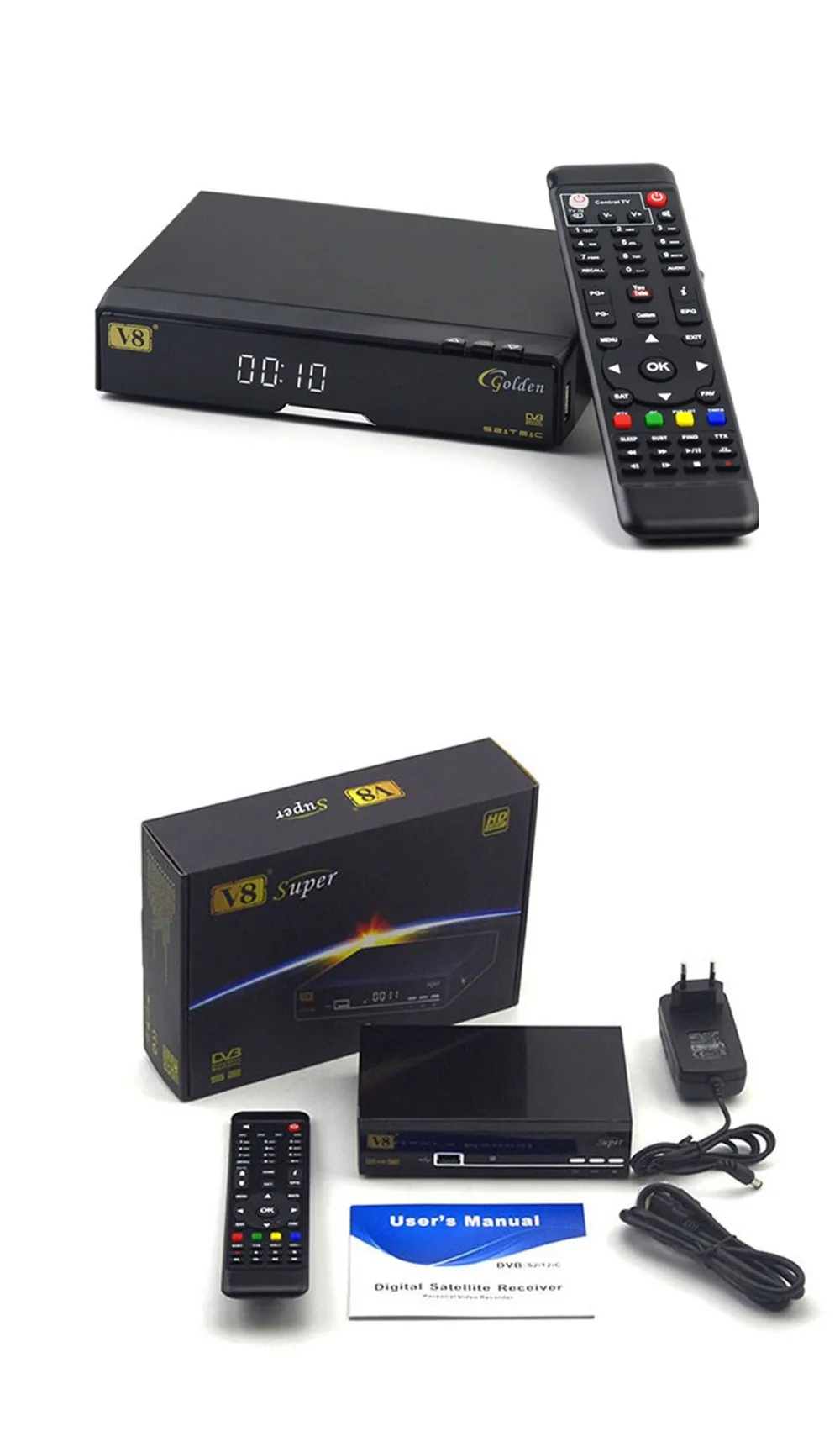 FREESAT V8 SUPER Receptor DVB-S2 HD спутниковый приёмник FTA ТВ приемник с 1 год Европа 7 cccams+ USB wifi 1080P lnb Португалия польский ТВ