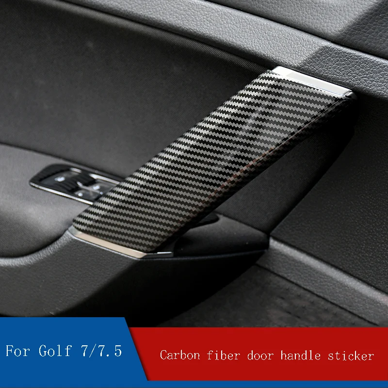 Защитная Наклейка на дверную ручку для Volkswagen VW Golf 7 5|Наклейки салона авто| |