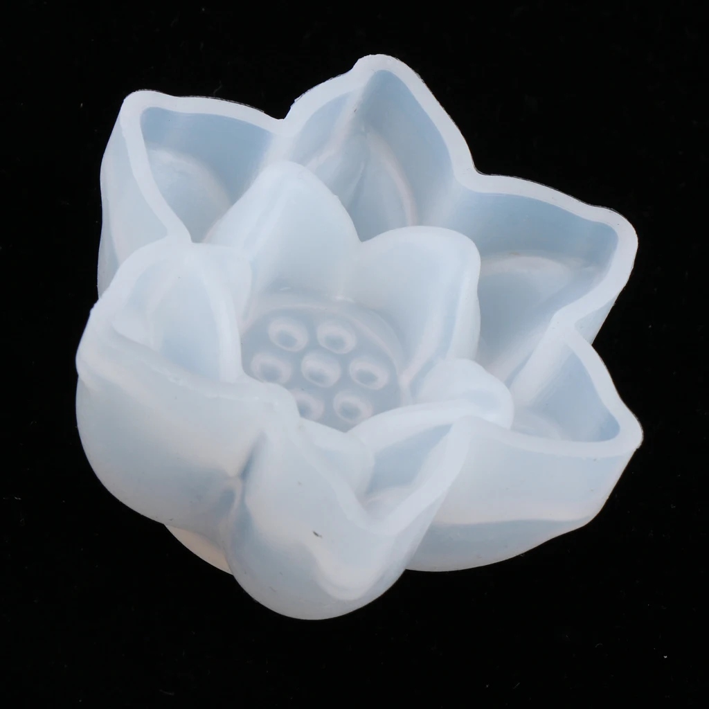 DIY 3D цветок лотоса силиконовая форма помадка для украшения торта Форма заливки