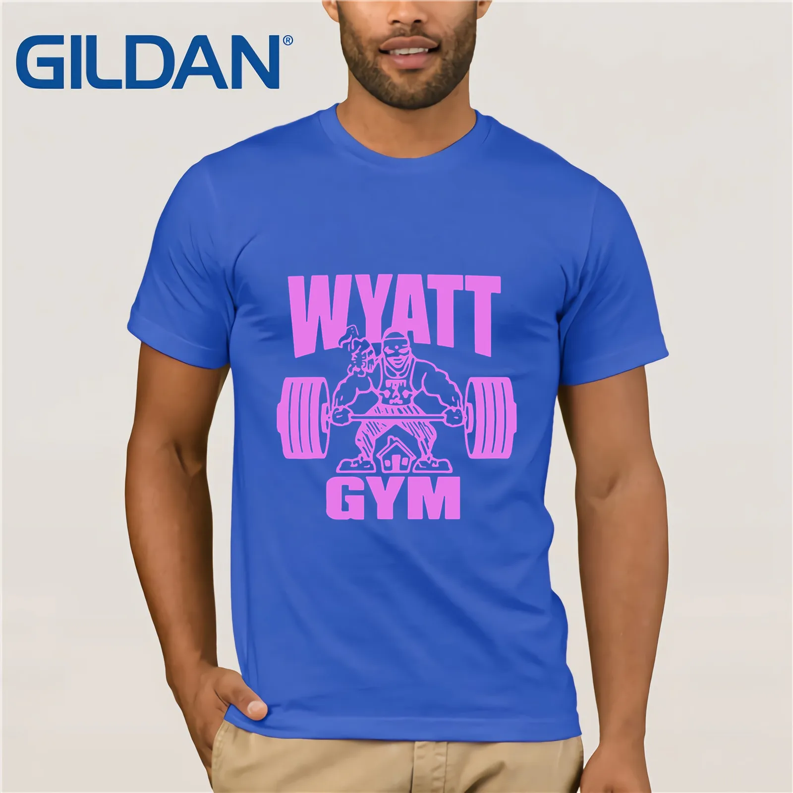 Bray Wyatt Gym 2019 Summer Men's Short Sleeve T-Shirt for Men Tops Casual Top Funny Tees Cotton T Shirt | Мужская одежда