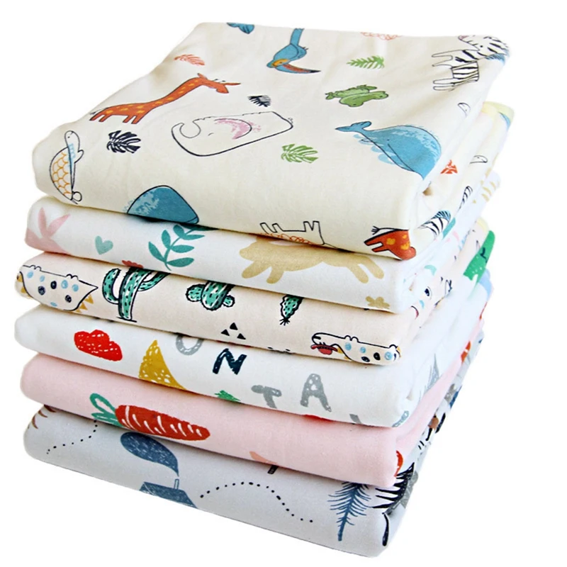 

Baby Cotton Diaper Pads Changing Pads Portable Foldable Washable Breathable Waterproof Mattress Baby Cartoon Sheets 30*40cm