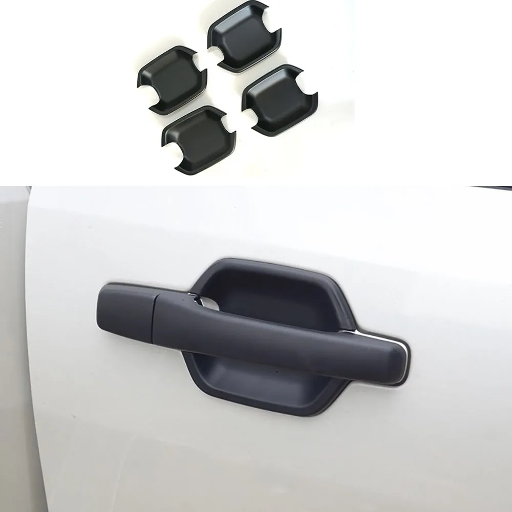 

4pc Black matte Door Bowl Cover Fit For Mitsubishi Pajero V93/V97 2007-2020 Exterior Modification Parts