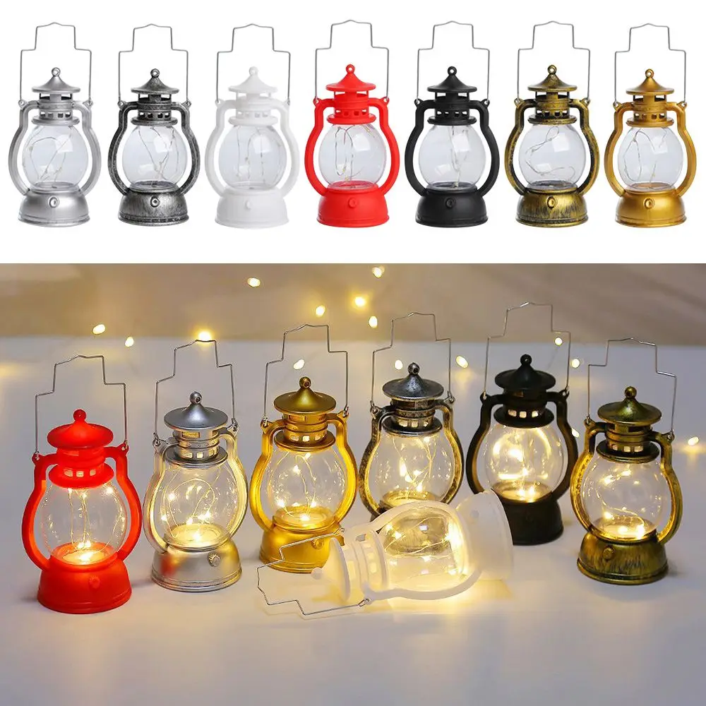 Energy-Saving Holiday Desktop Hanging Bar Night Light Halloween Decorative Led Small Home Party Retro Lantern Oil Lamp | Дом и сад