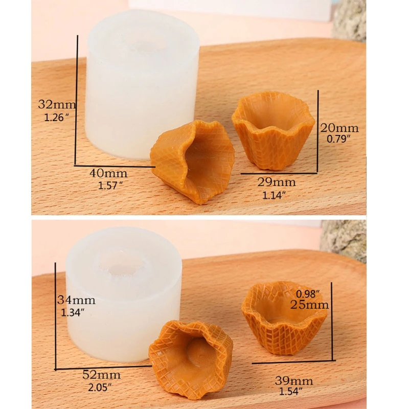 

DIY Egg Cone Shape Cup Resin Molds Silicone Small Storage Jar Baking Cups Tray Epoxy Resin Casting Molds Art Craft Tools