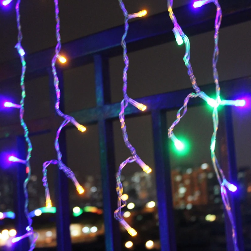5m Icicle String Light Droop 0.4-0.6m Christmas Fairy Lamps Garland Home Decorative For Wedding/Curtain/Garden Decoration | Освещение