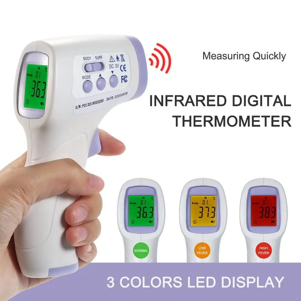 

Non contact Infrared temperature IR LCD Display termometro Temperature Digital Measure IR Infrared Foreahead termometro digital