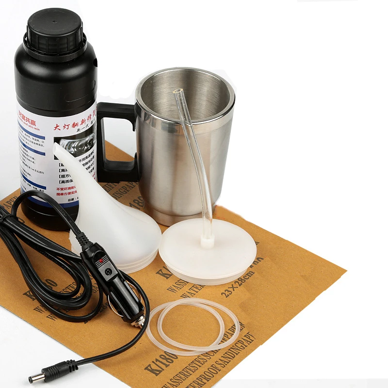 Набор для полировки и ремонта фар автомобиля комплект чистки с защитой от