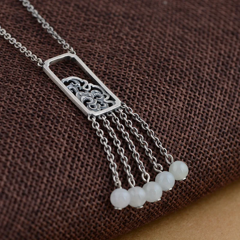 Подлинный кулон из стерлингового серебра 925 пробы с цветами пиона для женщин