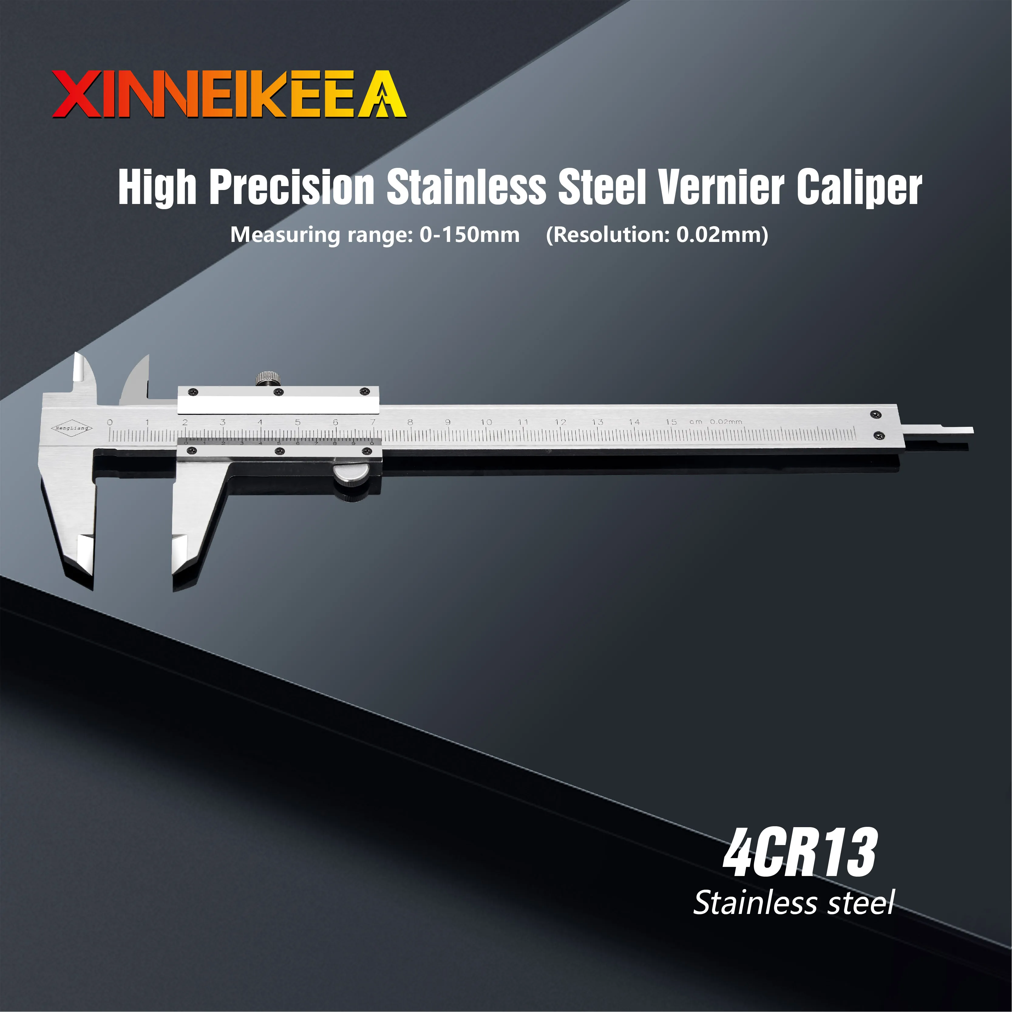 Высокая точность Нержавеющая сталь штангенциркуль Параметры 0 150 мм 200 300
