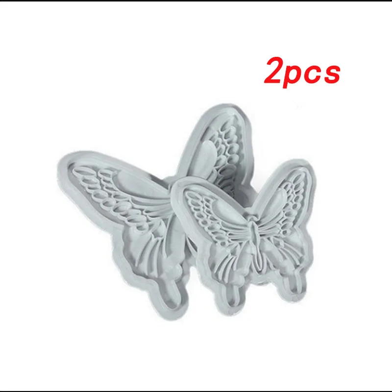 

2 Pieces of Butterfly Sugar Cake Decoration Printing Cookie Cutter Cookie Mold Diy Cake Cookie Mold Designed Mould Unique Mould