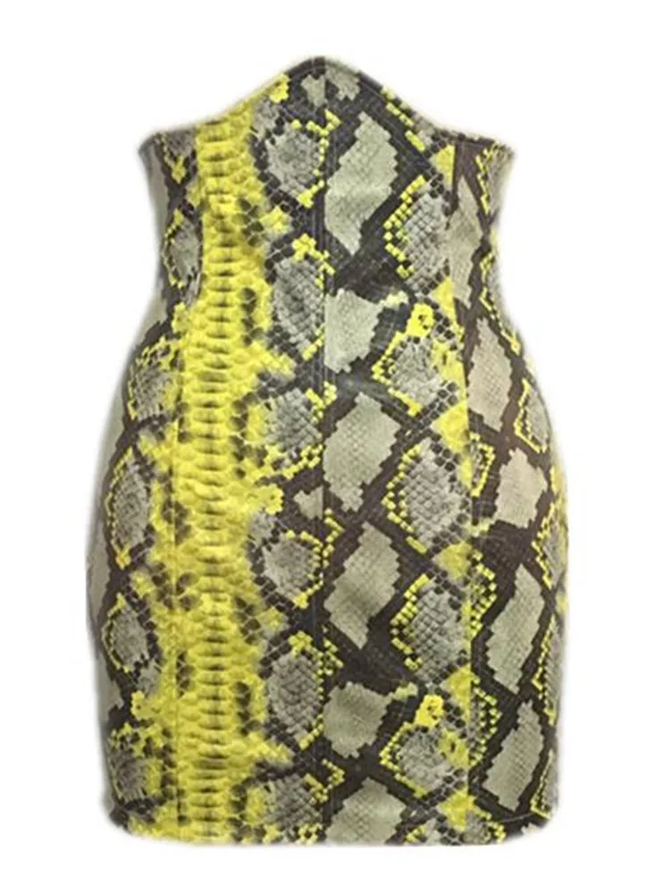 Кожаная юбка с высокой талией новые модные женские сексуальные мини-карандашные