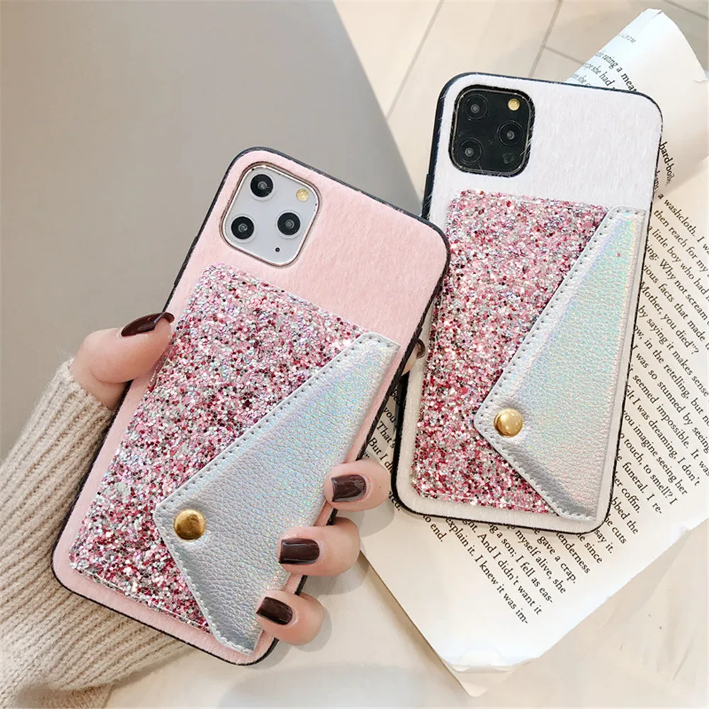 Роскошный чехол из ТПУ с норковым ворсом для iPhone11Pro Max X XS мягкий чехол-Кошелек