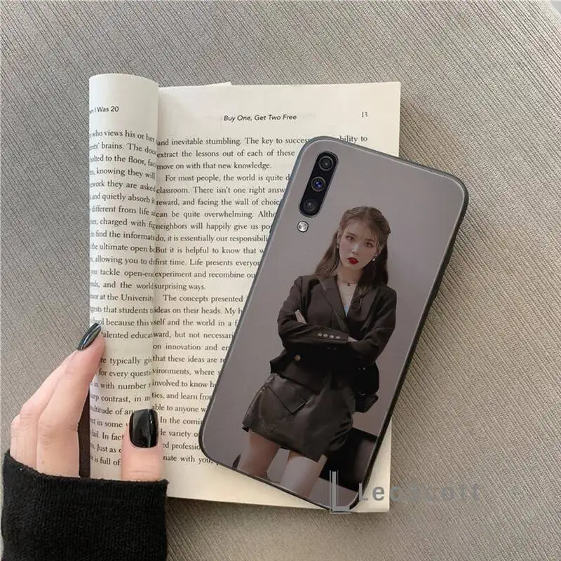 

IU Lee Ji Eun Phone Case For Samsung A20 A30 30s A40 A7 2018 J2 J7 prime J4 Plus S5 Note 9 10 Plus