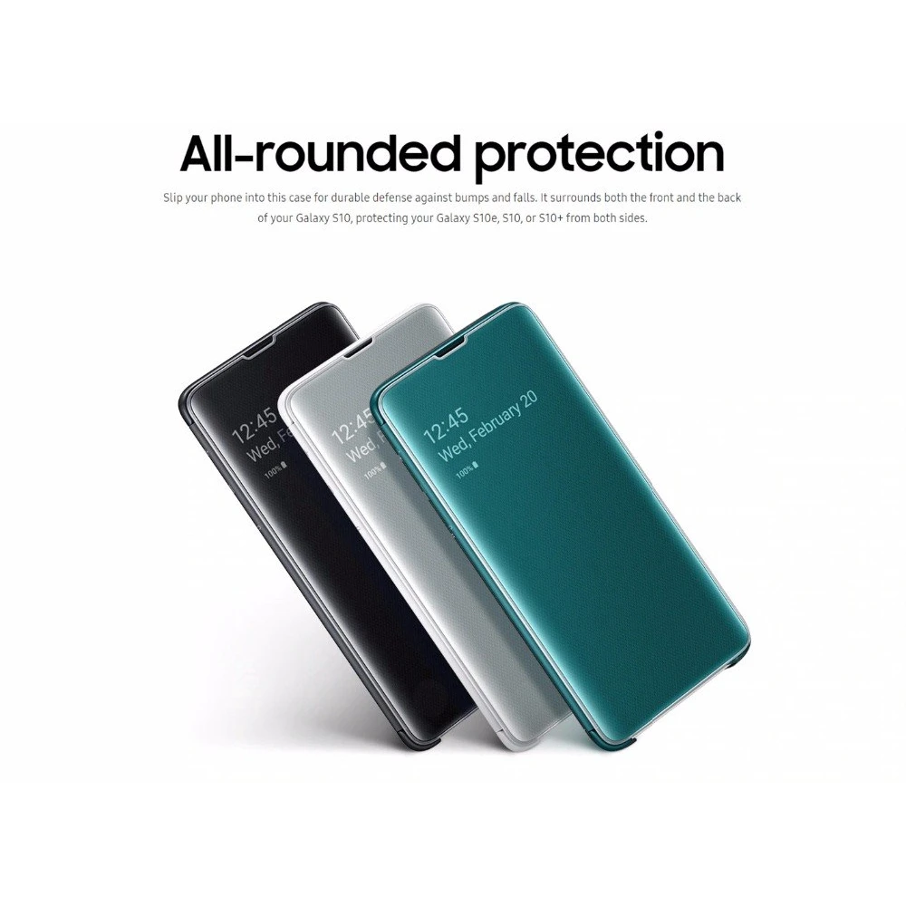 100% Оригинальный зеркальный Прозрачный чехол для Samsung телефона тонкий