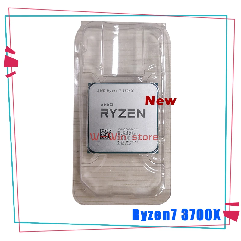 Новый Восьмиядерный процессор AMD Ryzen 7 3700X R7 3 6 ГГц 7NM L3 = 32M 100-000000071 16-поточный разъем