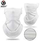 летние Черная бандана, сетка, крутая шея, наполовину маска для лица, треугольная висячая Ушная трубка, шарф, ледяная Шелковая Маска, велосипедная дышащий повязка для мужчин и женщин