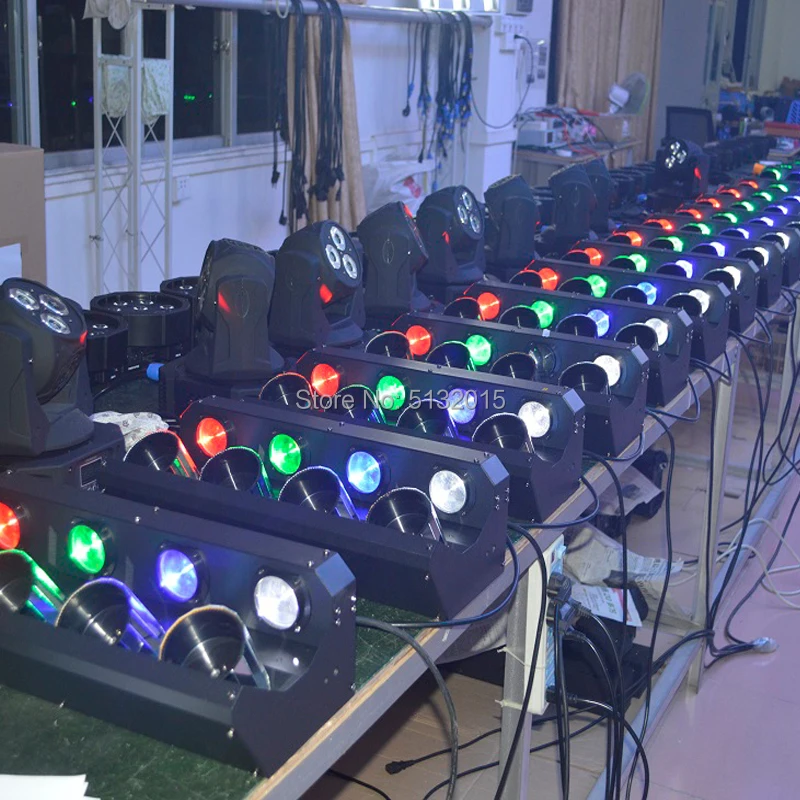 Сканер Профессиональный для дискотеки 4*10 Вт RGBW сканер с четырьмя бочонками