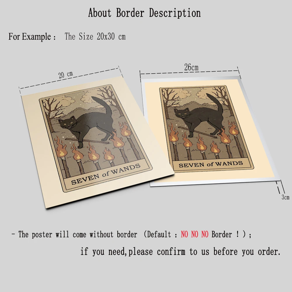 Настенные картины в скандинавском стиле с абстрактным котом и таро забавная