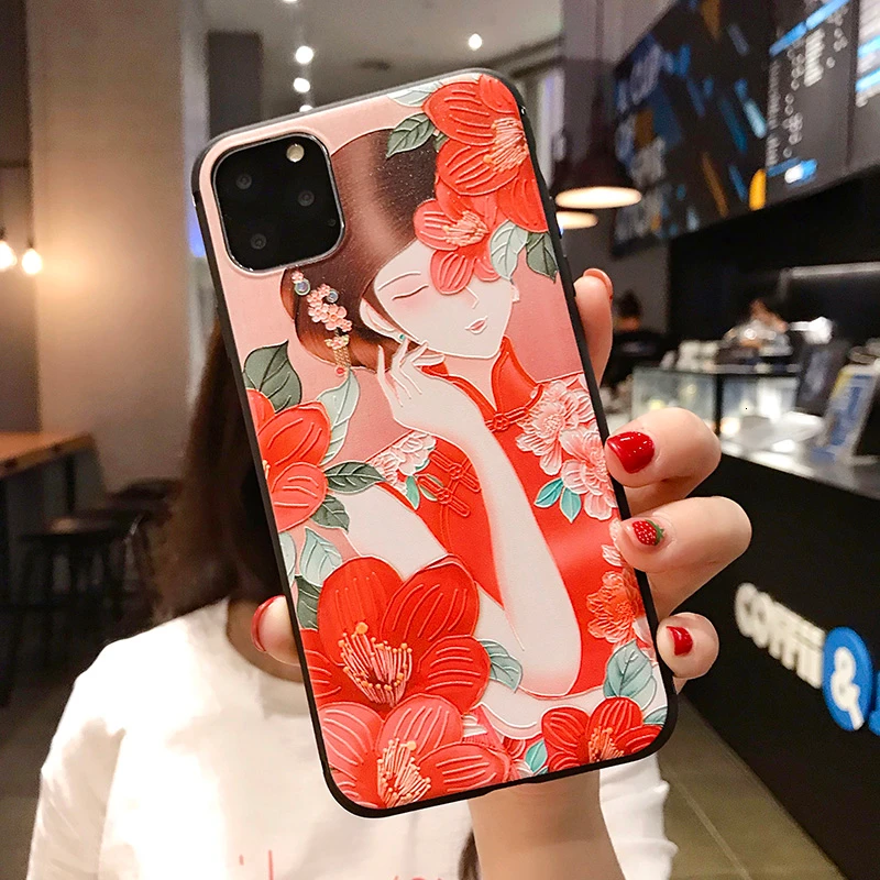 Girly чехол для телефона Xiaomi Redmi Mi 8 9 A2 5X A3 Note 7 6 5 5A K20 Pro 4X с элегантным цветком Мягкая
