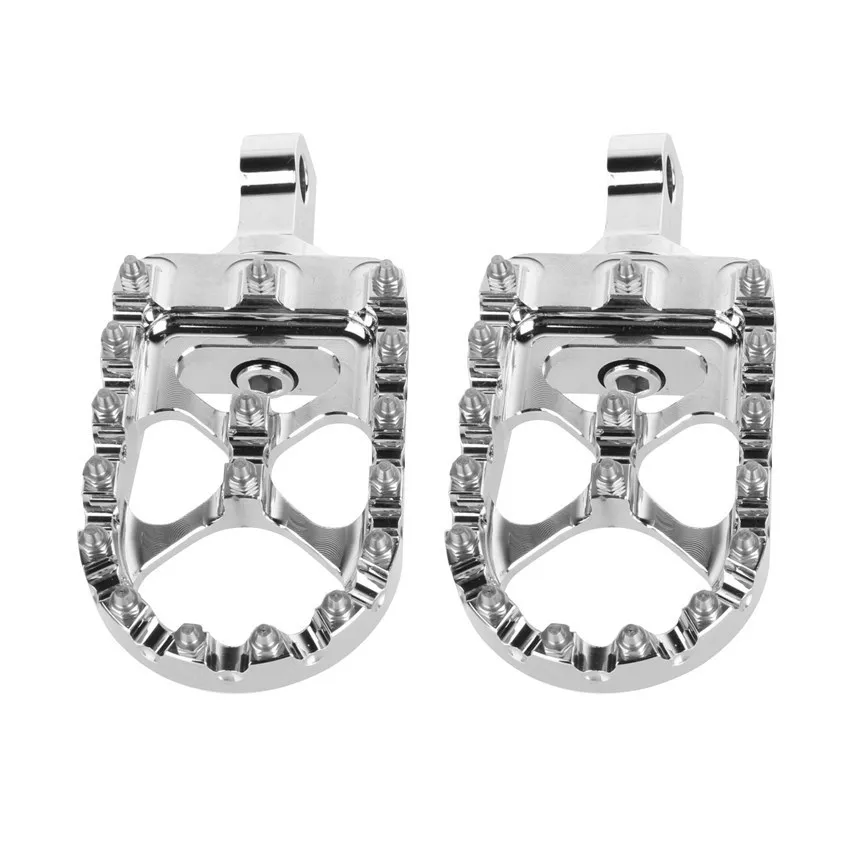 

Wide Front Foot Pegs Footrests For Harley Dyna Fatboy Iron883 Electra Glide Softail Sportster 883/1200