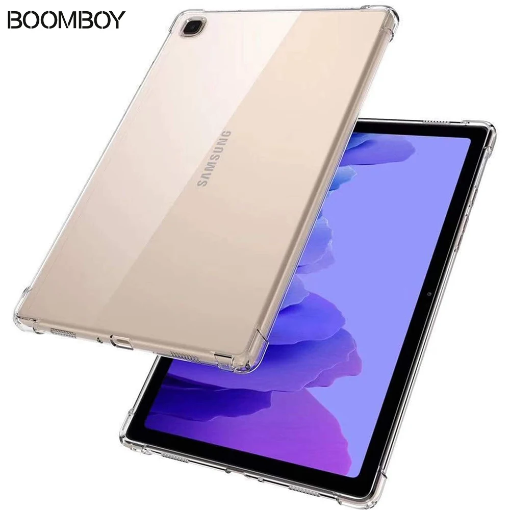 

Silicone Case For Samsung Galaxy Tab A7 10.4 2020 SM-T500/T505/T507 Airbag Shockproof Bumper Clear Transparent Back Cover
