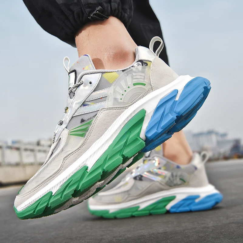 

Summer Men's Sneakers Damping Non-slip Breathable Mesh Sports Shoes Trend Fashion Casual Shoes Outdoor Transformers Light