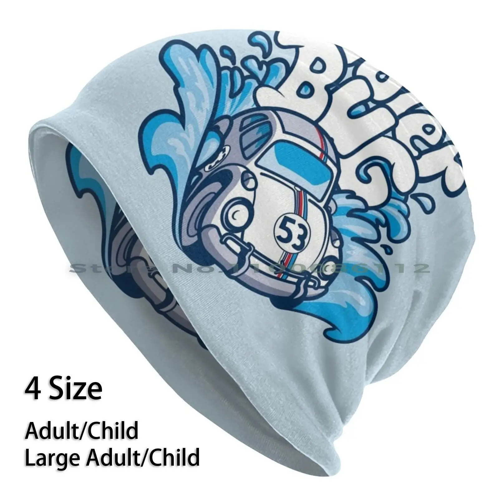 

Water Bug Beanies Knit Hat Herbie Love Bug Rides Again Goes To Monte Carlo Goes Bananas Full Loaded Cartoon Beetle Water Splash