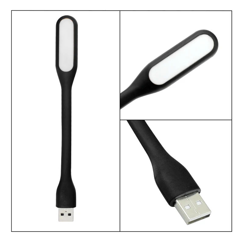 Гибкий портативный USB-вентилятор простого дизайна светодиодная лампа с мини-USB