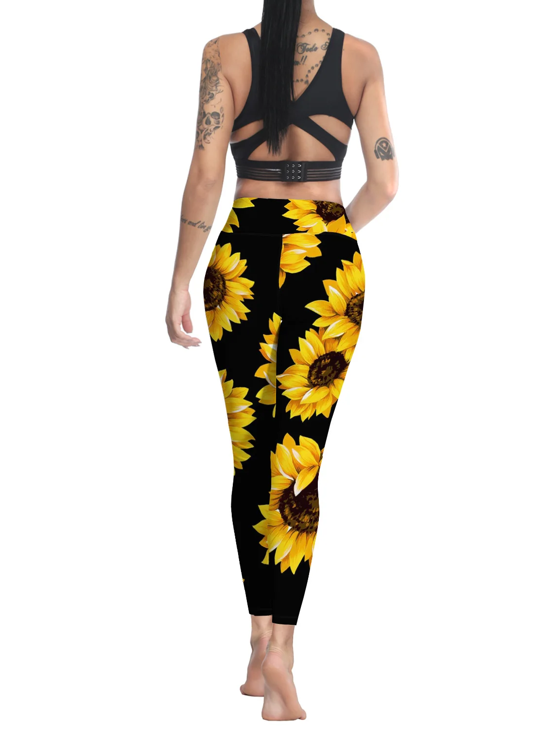 Леггинсы женские с эффектом пуш-ап повседневные натуральные желтые штаны для